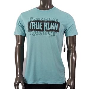 True Religion Lichen Blue Crew neck T- Shirt